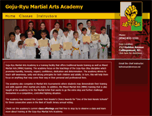 Tablet Screenshot of gojuryujitsu.com